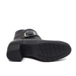 Solidus laarsje zwart leder 35025
